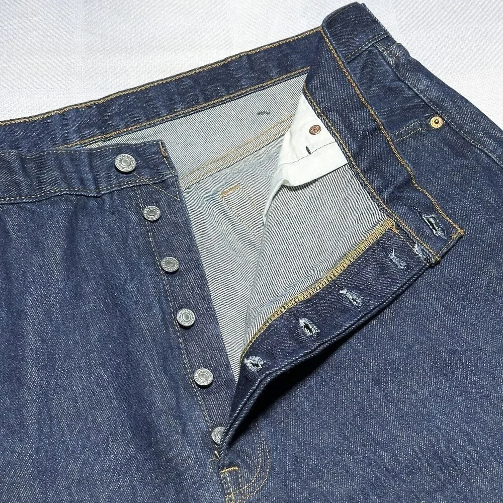 NEW Levi's 501‎ Straight Leg Button Fly Dark Wash Denim Jeans Men's 41x34** NWT